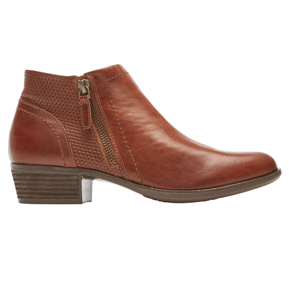 Rockport Booties For Womens Brown - Cobb Hill Oliana - UO8743209